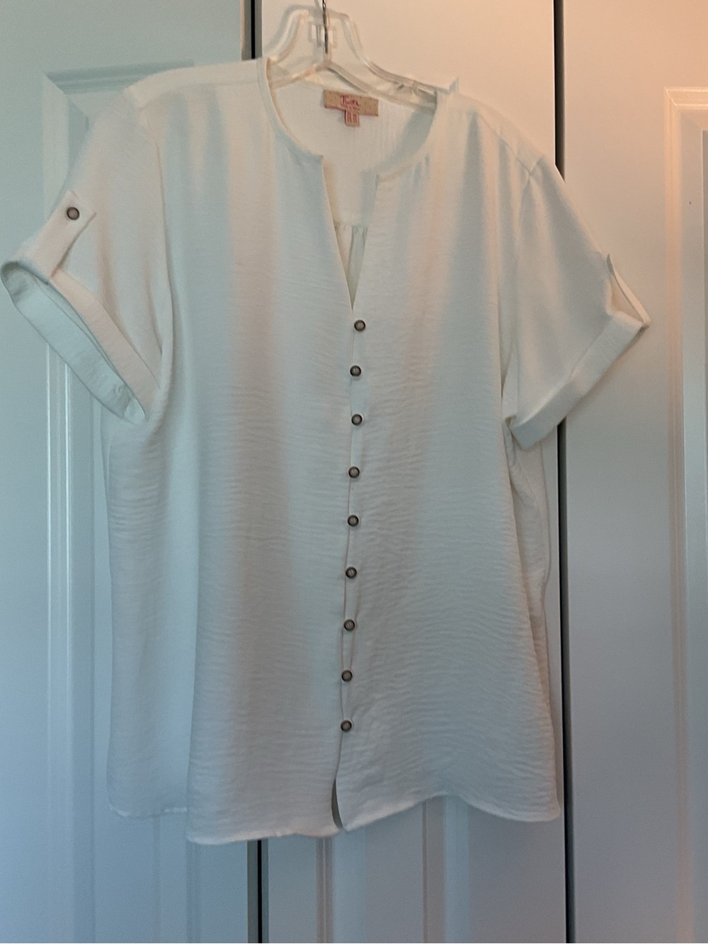 Womens Tinta Blouse, Made in Spain, white